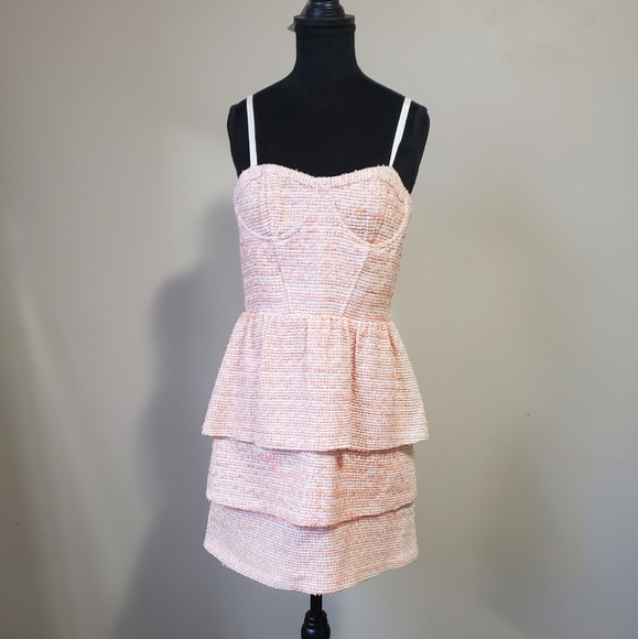 SOLD Alice + Olivia Tweed Pattern Mini Dress - Picture 3 of 14